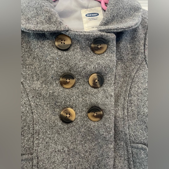 Girls 2 Toddler Gray Old Navy Coat EUC - Picture 3 of 7